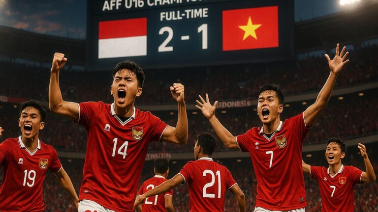 Kemenangan Dramatis Indonesia U-16 atas Vietnam Bawa Tiket Semifinal AFF