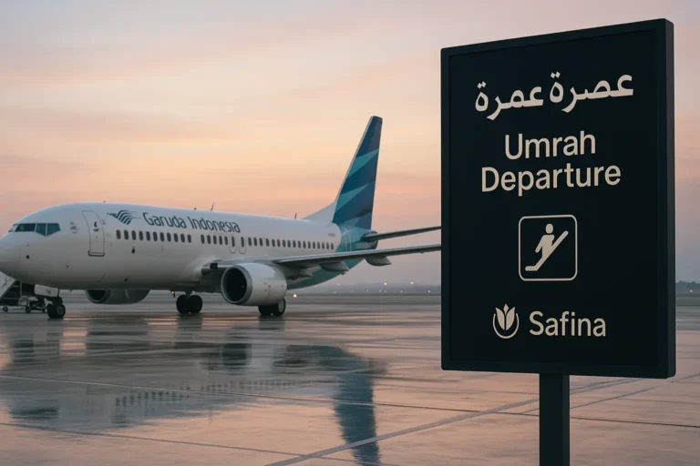 Garuda dan Safina Luncurkan Penerbangan Umrah dari 5 Kota