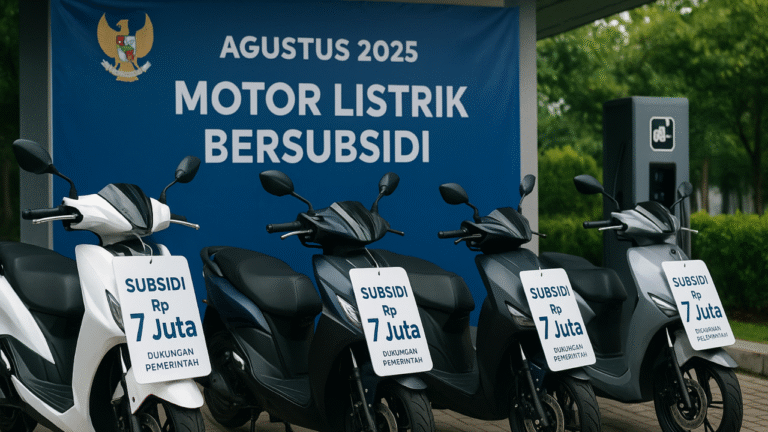 Subsidi Rp 7 Juta untuk Motor Listrik Diluncurkan Agustus