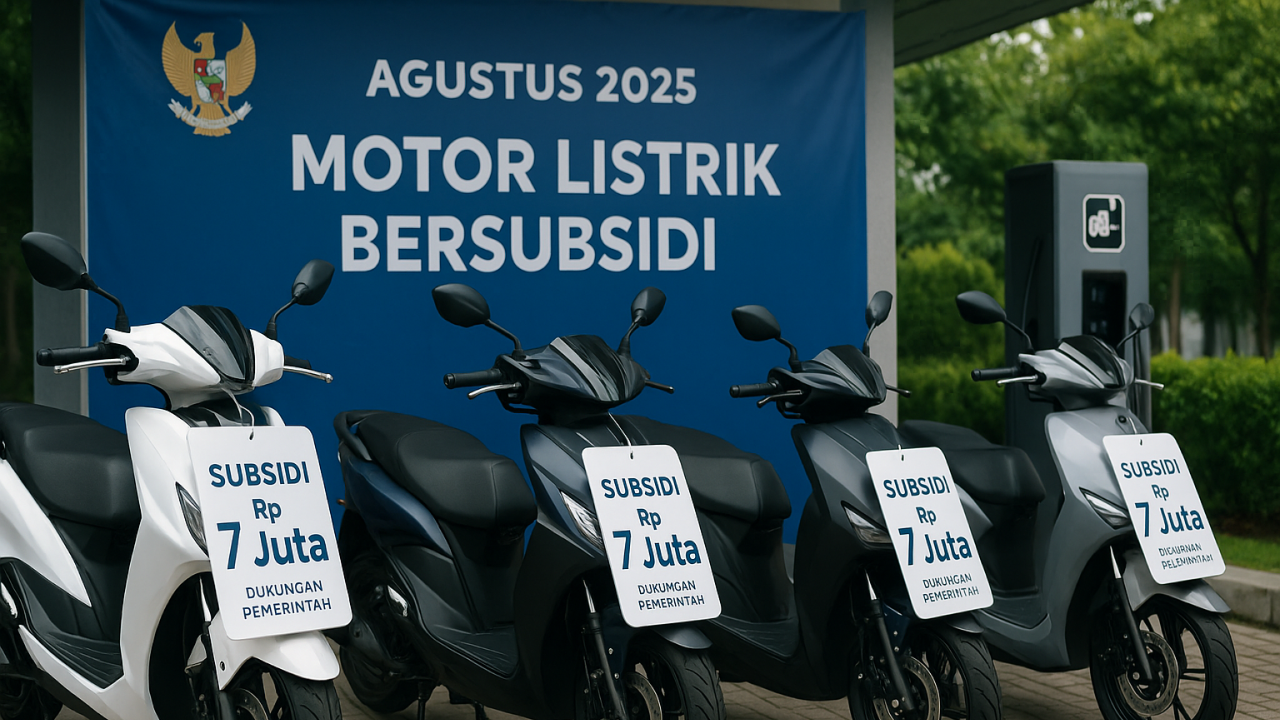 Subsidi Rp 7 Juta untuk Motor Listrik Diluncurkan Agustus